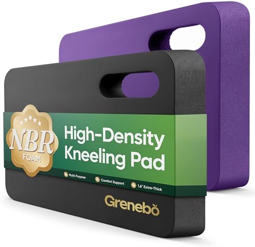 Grenebo 2-Pack Kneeling Pads, Extra Thick, 17.3 x 11 x 1.6 in by Grenebo