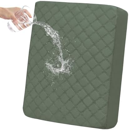 Easy-Going Waterproof Cushion Covers Set, Quilted Stretch 1-Piece Sofa Seat by Easy-Going