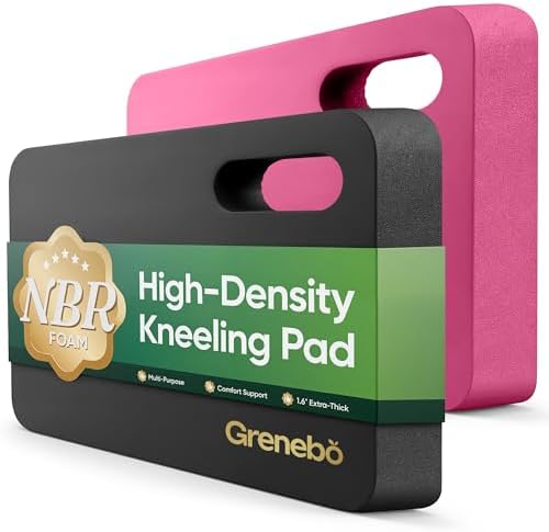 Grenebo 2-Pack Kneeling Pads, Extra Thick, 17.3 x 11 x 1.6 in by Grenebo
