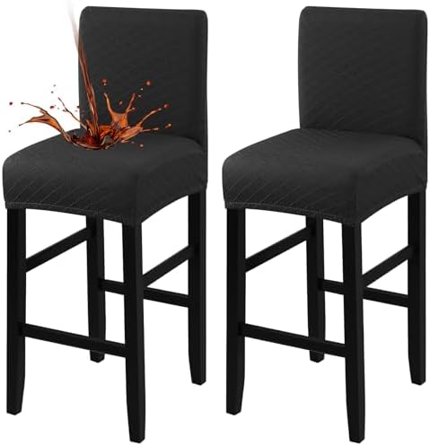 Fuloon Waterproof Barstool Covers Chair Slipcovers, 2 Pack by Fuloon