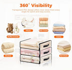 SpaceWhisper Clear Sheet Storage Bags, 10 Pack, 15.7 x 13.8 x 3.9 in - Image 4