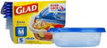 Glad GladWare Entree Food Storage Containers, Medium Square, 25 oz by GladTrashFoodStorage
