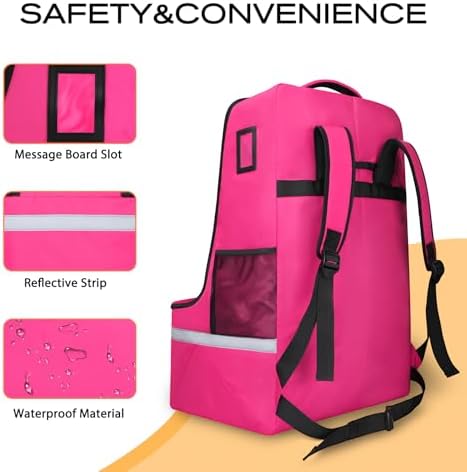 LARIPOP Car Seat Travel Bag for Airplane, Universal Gate Check Car Seat Bag - Image 3