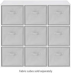 Whitmor 9 Cube Bookcase, 3 Tier Stackable MDF Bookself, Open Storage Display - Image 7