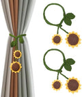 2 Pack Boho Handmade Flower Curtain Tiebacks & Holdbacks by OCIOLI