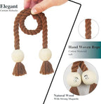 Magnetic Curtain Tiebacks Decorative Tie Back Drapes Holdbacks Nieffeiy - Image 2