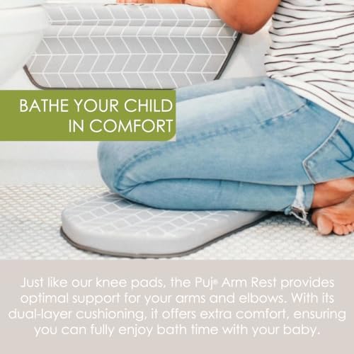 Puj – Pad Bathtub Arm Rest, Extra Comfortable Elbow Rest, Firm-Grip Baby Bath - Image 4