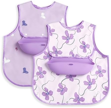 Baby Bib for Eating | Waterproof Baby Smock Bib Shirt | Baby Feeding & Baby by Unknown