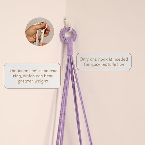 Stuffed Animal Storage Hammock Corner Hanging Net Stuffy Animal Hammock Macrame - Image 4