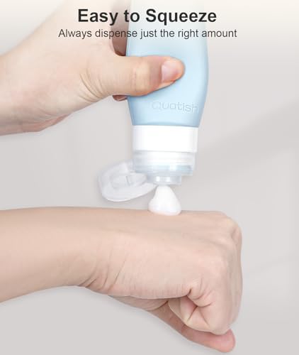 Quatish Travel Bottles for Toiletries 6 Pack, Original Patented Leakproof 3 oz - Image 4