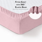 Dreamology Mini Crib Sheets Fitted, 100% Cotton Crib Sheets, 2 Pack Sheets - Image 4