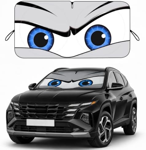 Car Windshield Sun Shade, Universal Fit Midsized Sedan SUV, Cool Gray by eygeufg