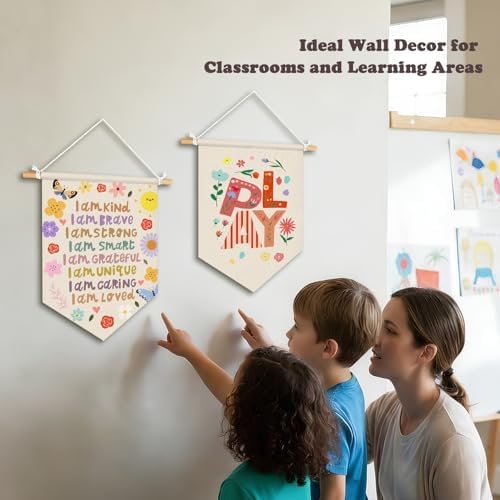 Affirmations Wall Hanging Art for Kids, Nursery Playroom Decor - Image 4