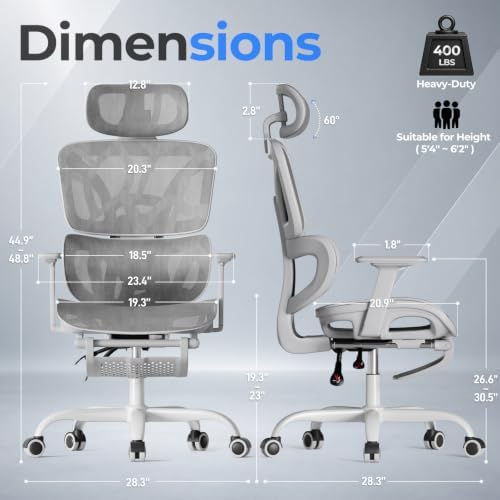 HLDIRECT Ergonomic Mesh Office Chair - Image 2