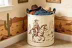 Kids Laundry Basket Cow Boy Hamper - Image 6