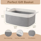 OIAHOMY 19L Woven Basket, Gift Basket Empty - Image 2