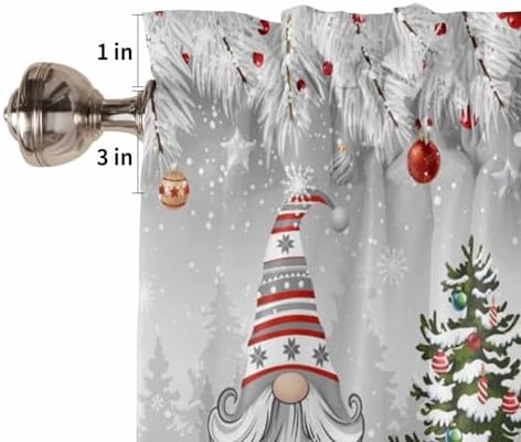 Vandarllin Christmas Gnome Kitchen Curtains and Valances Set, Winter Merry - Image 7