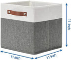 Temary Cube Storage Bins 4 Pack Storage Cubes 11?11 Fabric Storage Bins - Image 2
