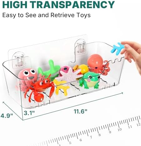 Bath Toy Storage Holder for Bathtub 2 Pack Bath Toy Organizer - Image 2