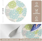 Artoid Mode Sage Dahlia Plastic Round Placemats Set of 4, 14 Inch Seasonal - Image 6