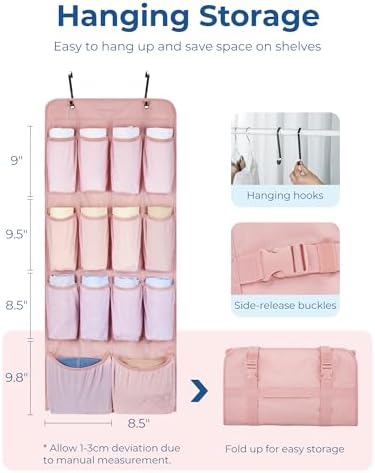 BAGSMART Hanging Compression Packing Cubes 6 Set Cruise Travel Essentials - Image 2