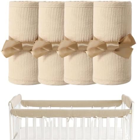 Cot Rail Protector – 2 Pieces Soft crrib Teething Guard Cover - Image 6
