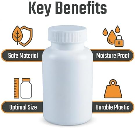 2PCS 200ML 6.8OZ White Empty Plastic Bottles - Image 5