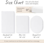 Sorrel + Fern Fitted Baby Crib Sheets, Neutral 2-Pack - Image 4