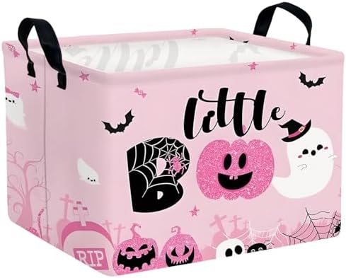 Halloween Basket Gift Cute Pumpkin Ghost Parties Decor Kid Trick or Treat Basket by ASKETAM