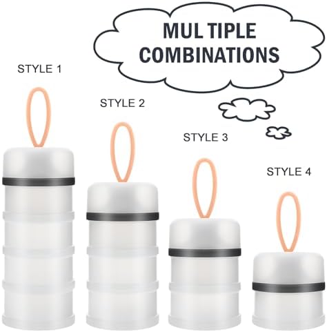 Accmor 2 Pack Baby Formula Dispenser On The Go, Stackable Formula Dispenser - Image 2