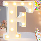 Pooqla LED Light Up Letters, Warm White and Colorful Lighted Marquee Letters by Pooqla