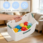 2 Pcs Bath Toy Storage Organizer, Foldable Large Capacity Bath Plaything - Image 3