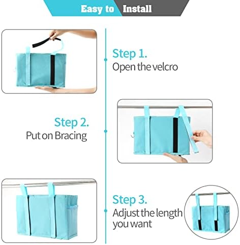 Bseash Bunk Bed Organizer, Bedside Caddy Hanging Bed Organizer Storage Bag - Image 5