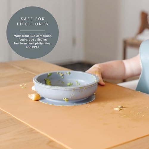 Yeah Baby Goods Silicone Toddler Placemat, Boho Brown - Image 2