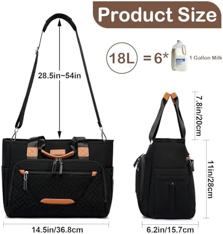 FHELAD Diaper Bag Tote for Women, Baby Diaper Bag 16L - Image 4