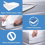 Queen Size Mattress or Box Spring Encasement – Low Profile Waterproof Zippered - Image 6