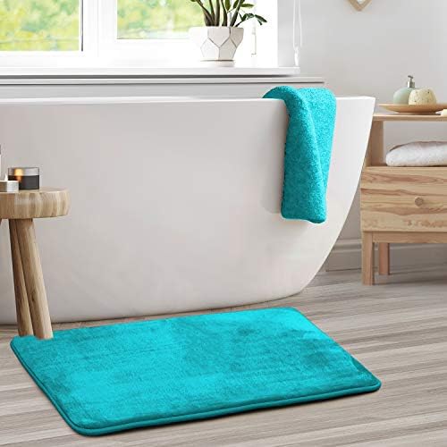 Clara Clark Bathroom Rugs, Velvet Memory Foam Bath Mat, Machine Washable Bath - Image 2