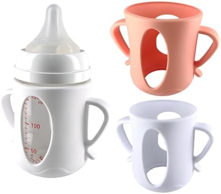 Silicone Sleeves for Pigeon Glass Bottles – 2 Pack Baby Bottle Sleeve by Honeykin