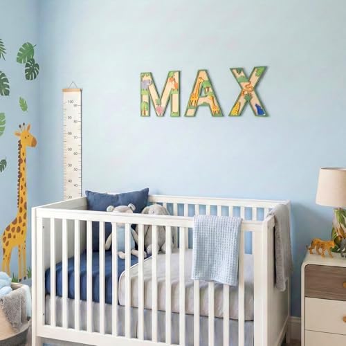 3D Layered Safari Nursery Wooden Letters - Image 6