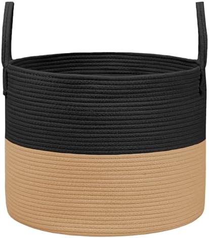 JMvicyroam 115L Extra Large Machine Washable Cotton Rope Blanket Basket by JMvicyroam