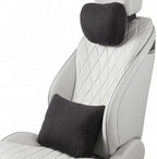 2 PCS Car Pillow for Driving Seat Soft Suede Headrest Neck & Lumbar Support by GoodpillowBetterdriver