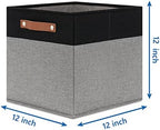 Temary Fabric Cube Storage Bins 12 Inch Decorative Storage Cubes Baskets 4 Pack - Image 2