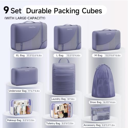 OlarHike Packing Cubes for Travel, Gifts for Women Mom, Anti-Tearing Suitcase - Image 2