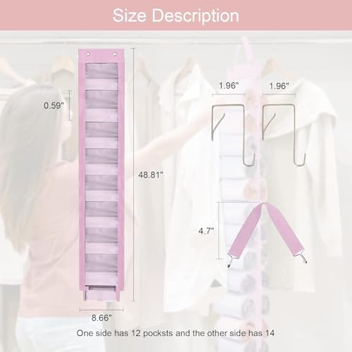 DHSFKBE Legging Organizer Storage, Foldable Hanging Closet Organizer Storage - Image 5