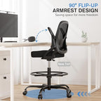 Alolo 450lbs Drafting Chair Tall Office Chair - Image 6