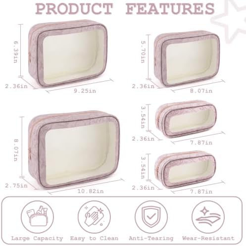 YOPCDJ 5PCS Diaper Bag Organizer Pouches Set, TSA Approved Travel Toiletry Bag - Image 2