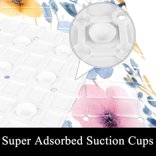 Non Slip Bathtub and Shower Mat 26.8x15.1 inch, Bath Mat - Image 3