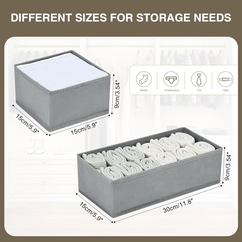 DIMJ Drawer Organizers for Clothing, Fabric Closet Organizers and Storage - Image 6