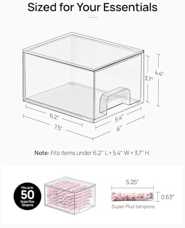 Vtopmart 8 Pack Small Clear Stackable Storage Drawers - Image 2
