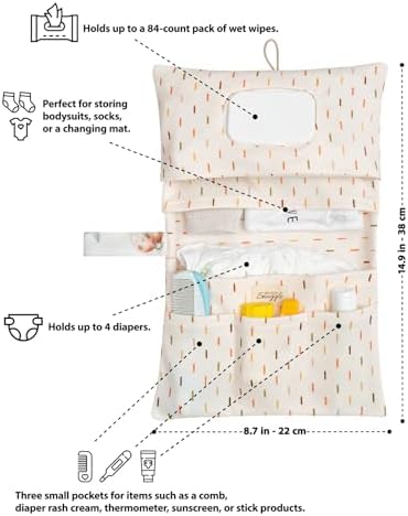 Baby Diaper Bag Organizer, Portable Baby Essentials Storage Pouch - Image 2